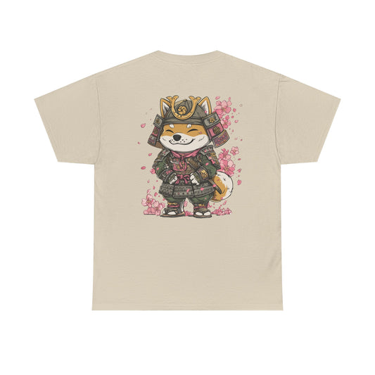 Samurai Shiba Inu T-Shirt - Unisex Tee, Cute Warrior Dog Graphic Tee