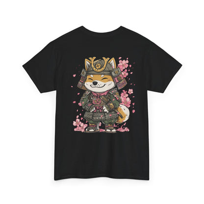 Samurai Shiba Inu T-Shirt - Unisex Tee, Cute Warrior Dog Graphic Tee